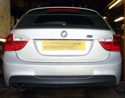 BMW 318D Twin 3/" tail pipe C 320D E90//E91//E92//E93 Rear silencer delete pipe