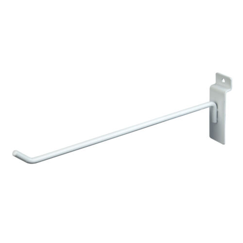 40 Pieces White Slatwall Metal Hooks Multiple Sizes Available