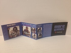 SEGA DREAMCAST More Games Promotional Fold-Out Insert Manual