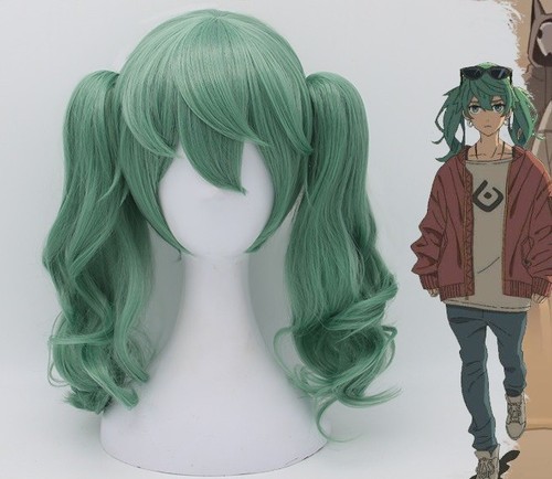Anime VOCALOID Sand Planet Hatsune Miku Cosplay Costume Ponytail Hair Wig Cos