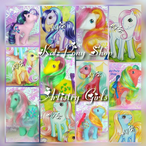 HQG1C Custom Vintage G1 Pretty Mane MLP Style Pony