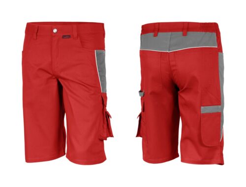 Arbeitsshorts rot grau 42-64 Bermuda Kurze Hose Shorts Arbeitshose Berufshose