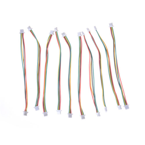 10 x Mini Micro SH 1.0mm 4-Pin JST Double Connector Plugs Wires Cables 100MM RS