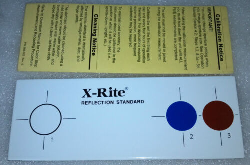 DENSITMETER Reflector Standard P//N 968-62 For X-Rite 968 SPECTROPHOTOMETER