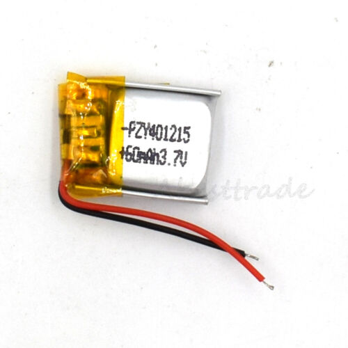 10Stk 3.7V Batterie Wiederaufladbar Akku 401215 60mAh Lipolymer für MP4 Recorder 