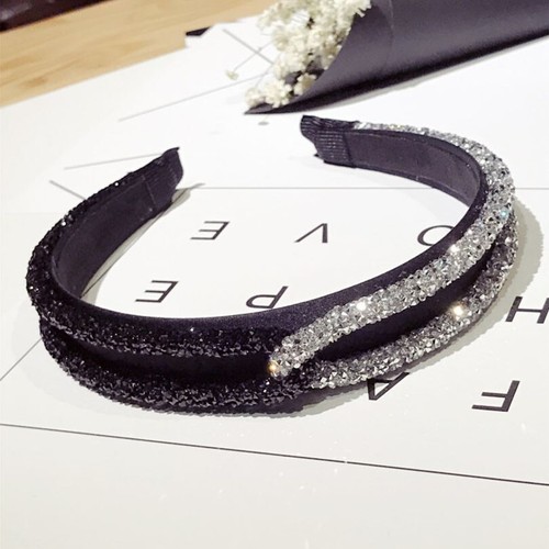 Simple Strass Cristal Croix bandeau fashion women Hairband Cheveux Accessoires