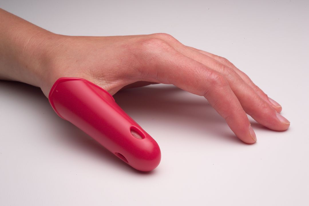 Hand attached massage vibrators
