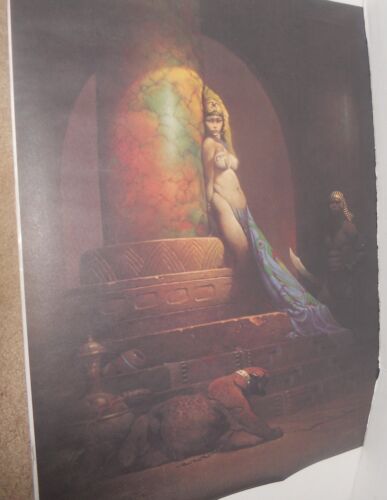 Vintage 1979 Frank Frazetta Egyptian Goddess Fantasy Poster Fairfax Prints MIP