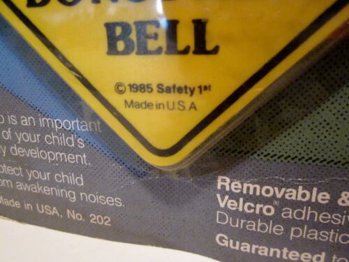 NOS Safety 1st 1985 Baby Sleeping Please Do Not Ring Bell The Original Made USA