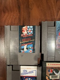 NES Duck Hunt Mario Bros Little Mermaid City Con RBI 3 Dragon Warrior Lot WORKS