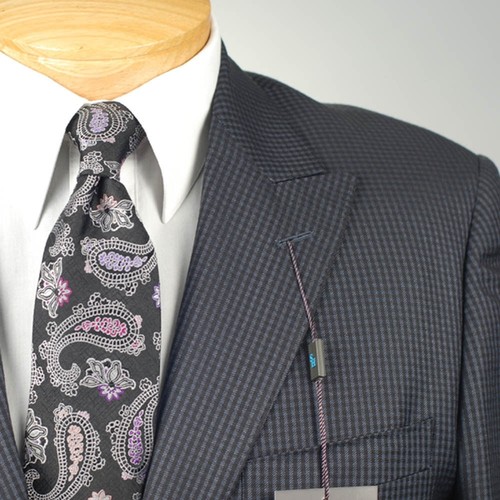 SS31 44R STEVE HARVEY Black /& Grey SUIT SEPARATE 44 Regular Mens Suits