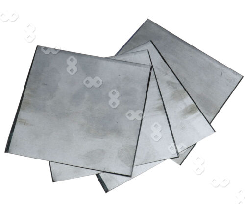 5 x High Purity 99.9% Pure Zinc Zn Sheet Plate 140x140x0.2mm for Science Lab 