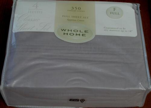 BRAND NEW CHOOSE SIZE Whole Home 350 Thread Count Egyptian Cotton  Sheet Set 