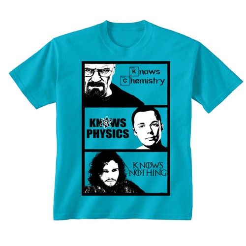 Kids Childrens Breaking Bad vs Big Bang Theory vs Game of Thrones T-shirt 5-13