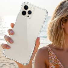 AntiShock Handy Hülle Stoßfest Silikon Case Kanten Eck Schutz Tasche Cover Folie