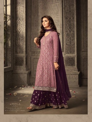 Indian Bollywood Designer Palazzo Salwar Kameez Pakistani Shalwar Suit Eid Dress