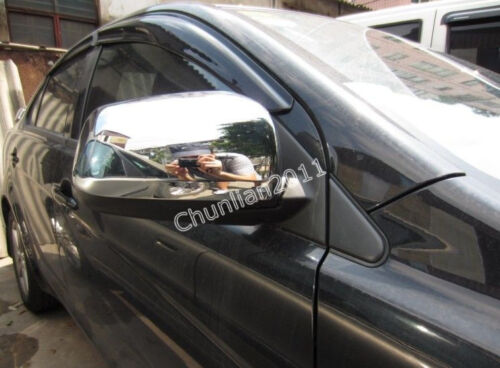 Chrome Side Mirror Cover Trim for 2008-2016 Mitsubishi Lancer EX Mirrors