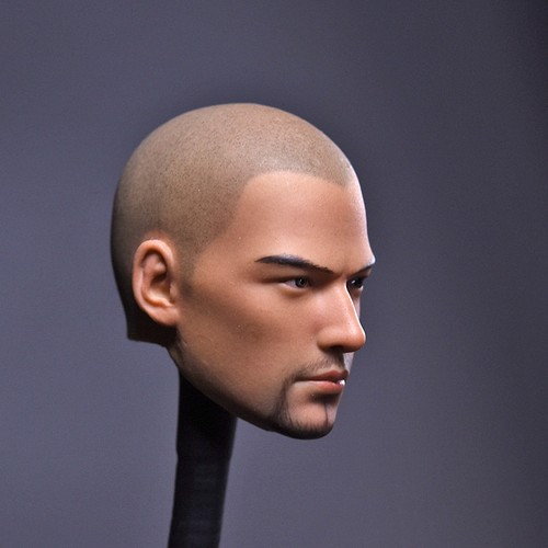 1//6 Man Head Holy Monk Dou Zhanshen Carved Sculpt Model Toy Fit PH TBL Figure