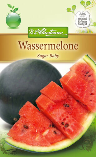 Citrullus lanatus 16 Samen 4290 ca Melone Wassermelone /'Sugar Baby/'