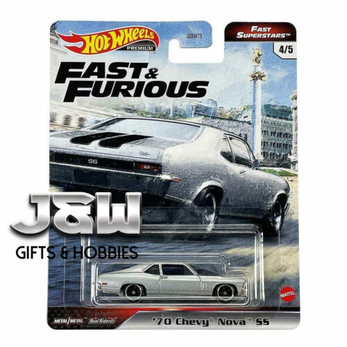 Hot Wheels Chevy Nova SS 70 Fast and Furious GBW75-956M 1//64