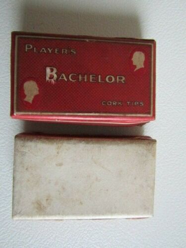 Vintage Players Bachelor Cork Tips Empty Packet