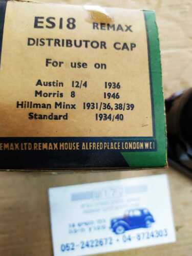Vintage Distributor Baklit Cap 4 Cylinder Austin Morris Hillman Standart 1931-46