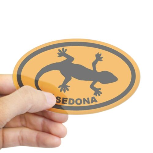 CafePress Sedona Gold Black Gecko Sticker 844938144 Oval 