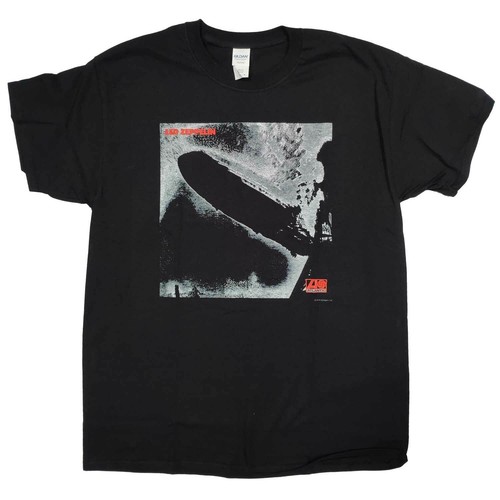 Led Zep 1 Black Album Cover 100/% Official Led Zeppelin T Shirt