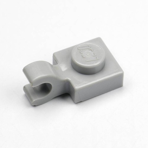 4541978-61252 Plaque Clip gris grey Lot x8 Lego Plate 1x1 Holder