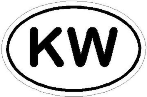 Sticker  /"KW/" Key West Decal