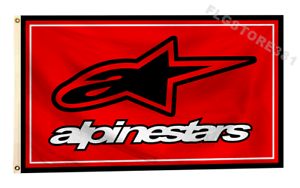 Alpinestars Flag Banner 3X5Ft Motorcycles Motorsports Bikes Flag 