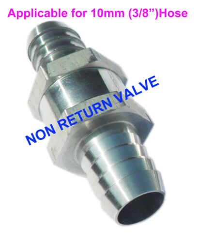 14mm fuel Non return check valve one way petrol diesel aluminium 4,6,8,10,12 