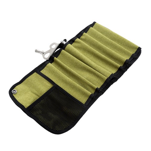 Green Roll up Bag for Climbing Accessories Ice Screws Protection /& Organize