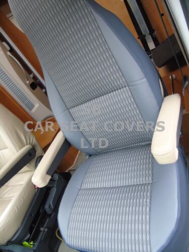 MH-181 SCHWARTZ GREY SEAT COVERS TO FIT A FIAT DUCATO MOTORHOME 2008