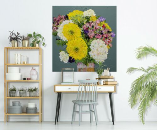 Details about   3D Vase Chrysanthemum 117NAO Wall Stickers Vinyl Wallpaper Murals Allan P Ava 