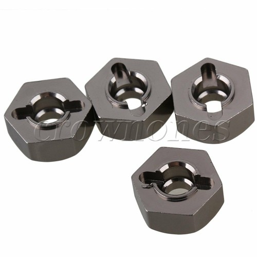 HSP 4Pcs 12mm Wheel Hex 02134//02100 Part 102042 Grey For 1//10 RC CAR Buggy