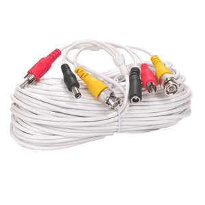 50ft Security Camera Video Audio Power BNC RCA Cable CCTV DVR Surveillance wire