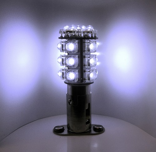 Cool White 24V 20 LED BA15S single contact interior bulb SF20SI-24-W