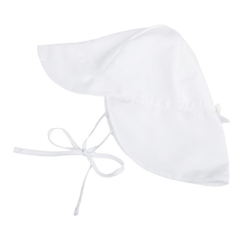 Baby Sonnenhut Schirmmütze Nackenschutz Cap Anti-UV Picknick Reisen Weiß S
