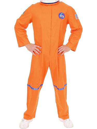Adult Men/'s Orange NASA Astronaut Space Suit Costume