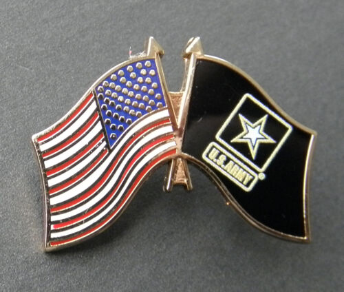 US ARMY FLAG COMBO FLAG LAPEL HAT PIN BADGE 1.25 INCHES 