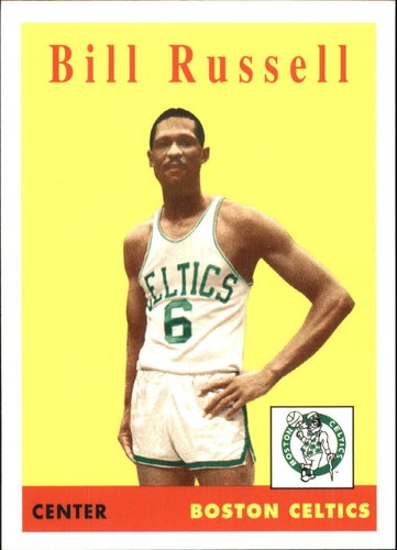 Carte card NBA Topps The Missing Year 2007 2008 N°BR58 Bill RUSSELL CELTICS