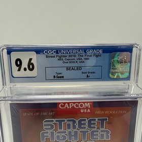 Street Fighter 2010: The Final Fight Nintendo NES Sealed Game CGC Graded 9.6 A+