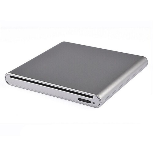 External USB 2.0 Slim Case Enclosure For 12.7mm SATA Slot-in DVDRW Silver