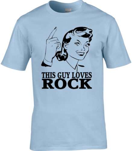 Rock Mens T-Shirt Music Rocker Rock and Roll Funny Birthday Gift Metal Soul Play 