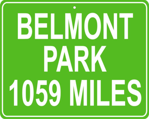 NY custom mileage sign your house Belmont Stakes Belmont Park in Elmont