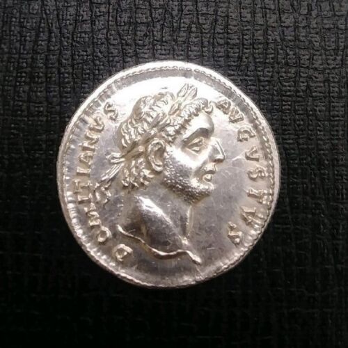Roman Silver Denarius  3.2 grams *Germania* Domitian Denarius 85 AD 