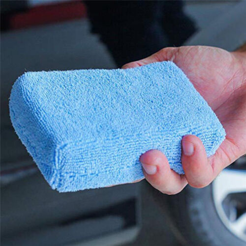 5x Car Microfiber Applicators Sponges Cloths Microfibre Hand Wax Polishing Pa LL