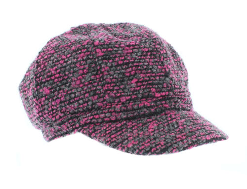 noir/rose/violet/rouge/argent Femme fashion bakerboy chapeau 