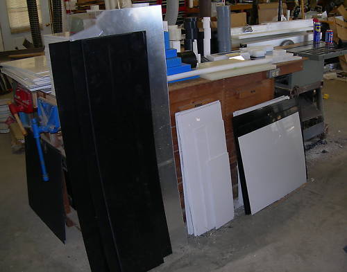 BLACK ABS MACHINABLE PLASTIC SHEET .090/" X 6/" X 6/" HAIRCELL FINISH